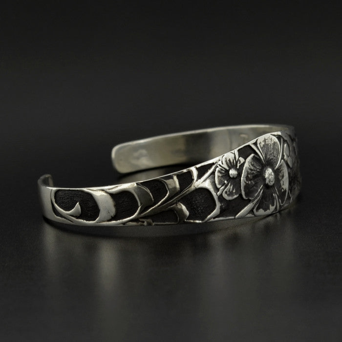 Fireweed - Silver Bracelet with Oxidization