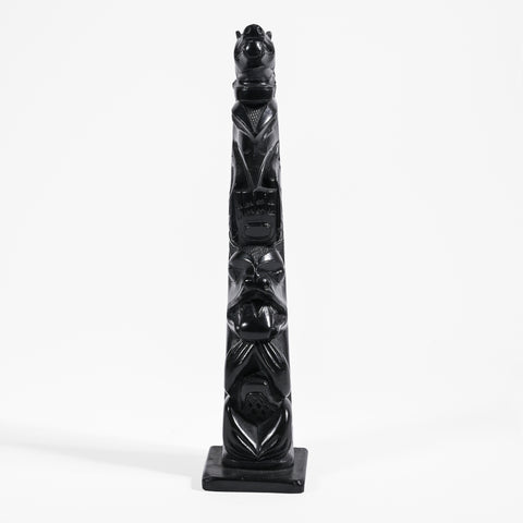 Bear, Raven, Beaver - Argillite Pole