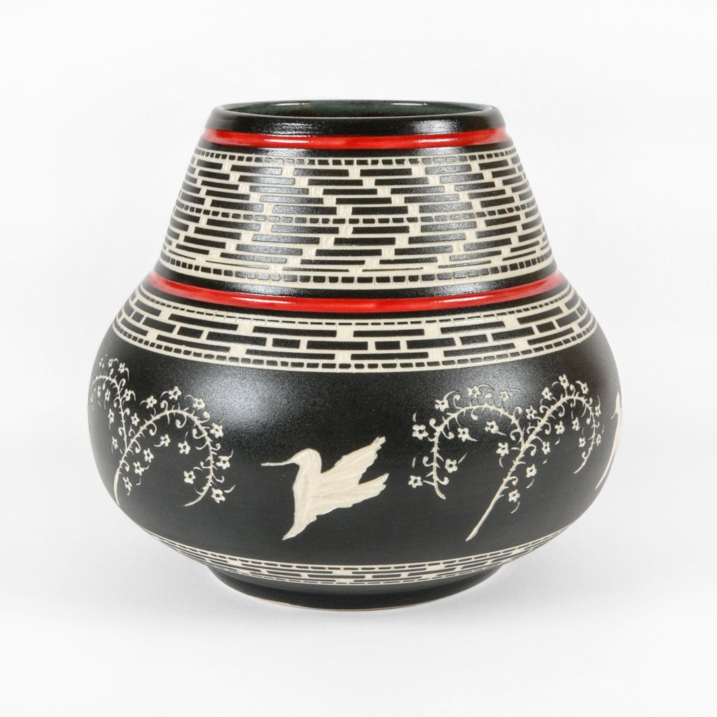 Hummingbird - Hand Carved Pottery