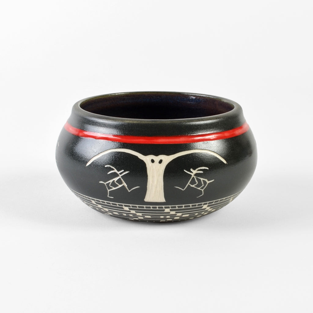 Owl - Hand Carved Ceramic Bowl