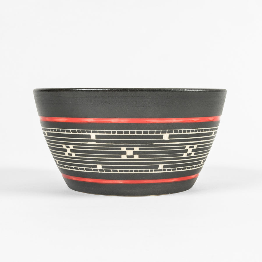 Weaving - Hand Carved Ceramic Pottery