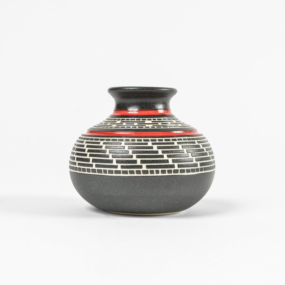 Weaving - Hand Carved Ceramic Vase