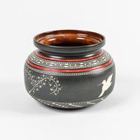 Hummingbird - Hand Carved Ceramic Vessel