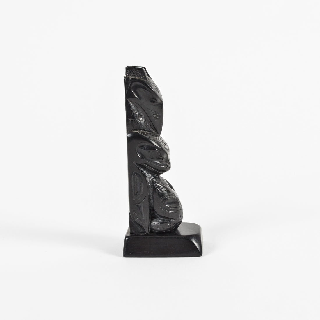 Raven and Whale - Argillite Pole