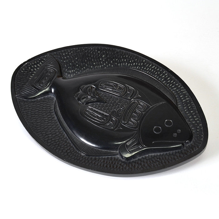 Halibut and Raven - Argillite Platter