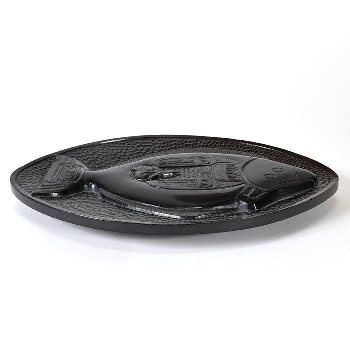 Halibut and Raven - Argillite Platter