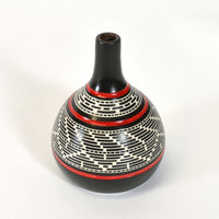 Weaving - Hand-Carved Ceramic Vase