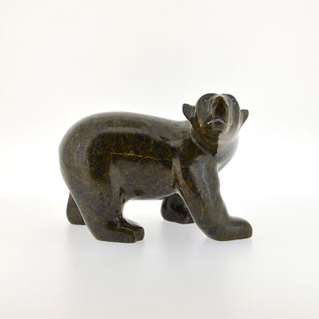 Walking Bear - Stone Sculpture