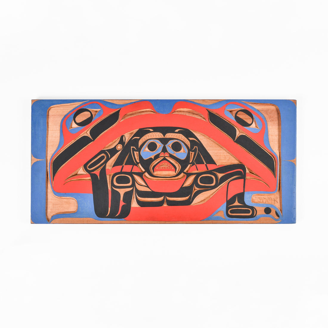 Doug C Frog Man Legend - Red Cedar Panel