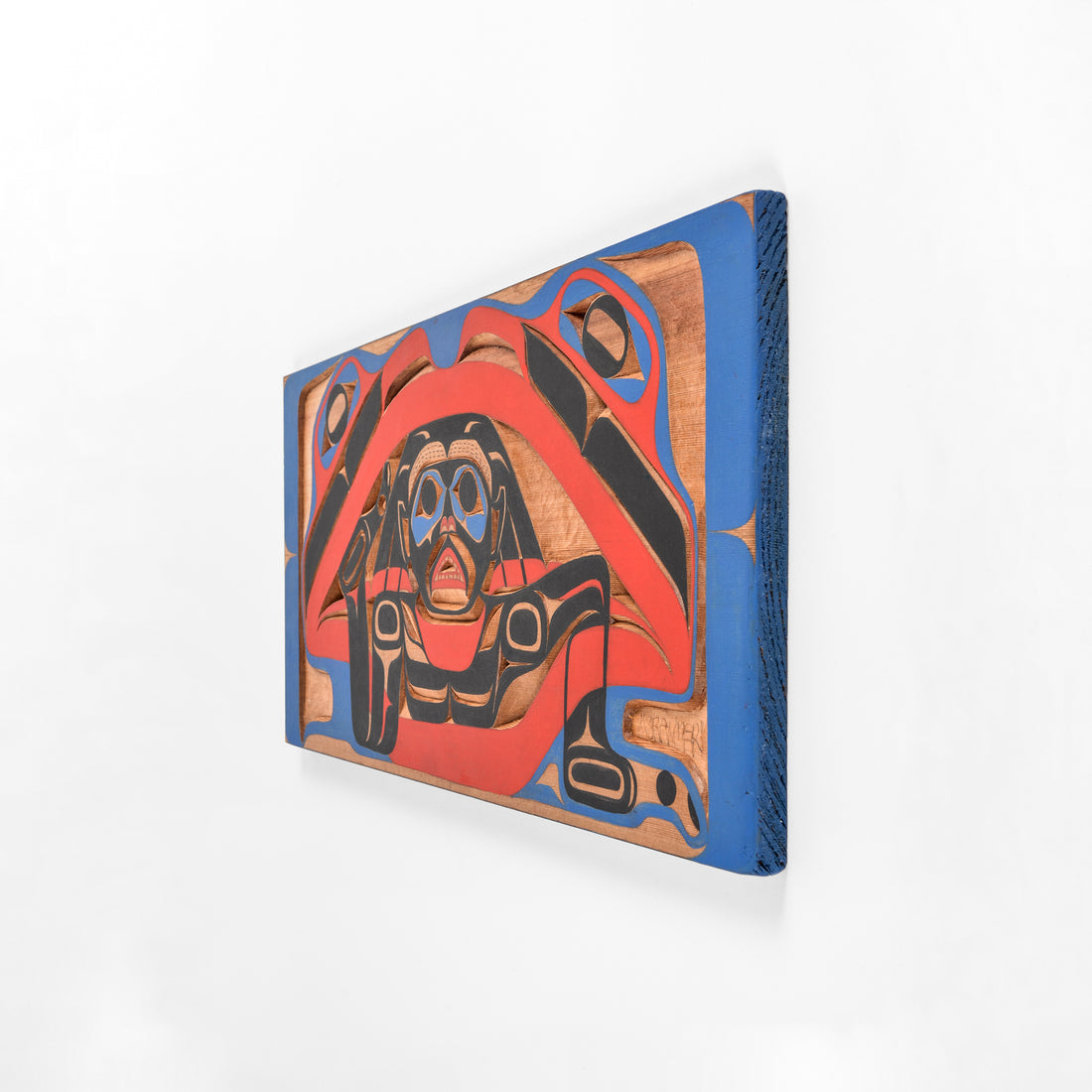 Doug C Frog Man Legend - Red Cedar Panel