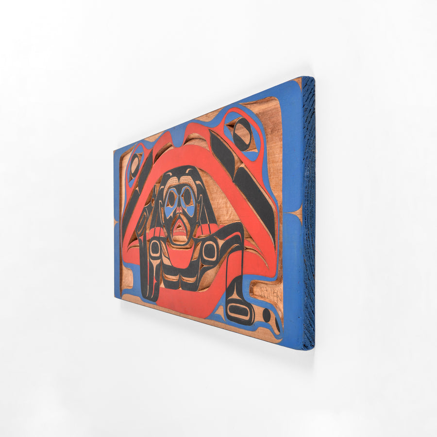 Doug C Frog Man Legend - Red Cedar Panel