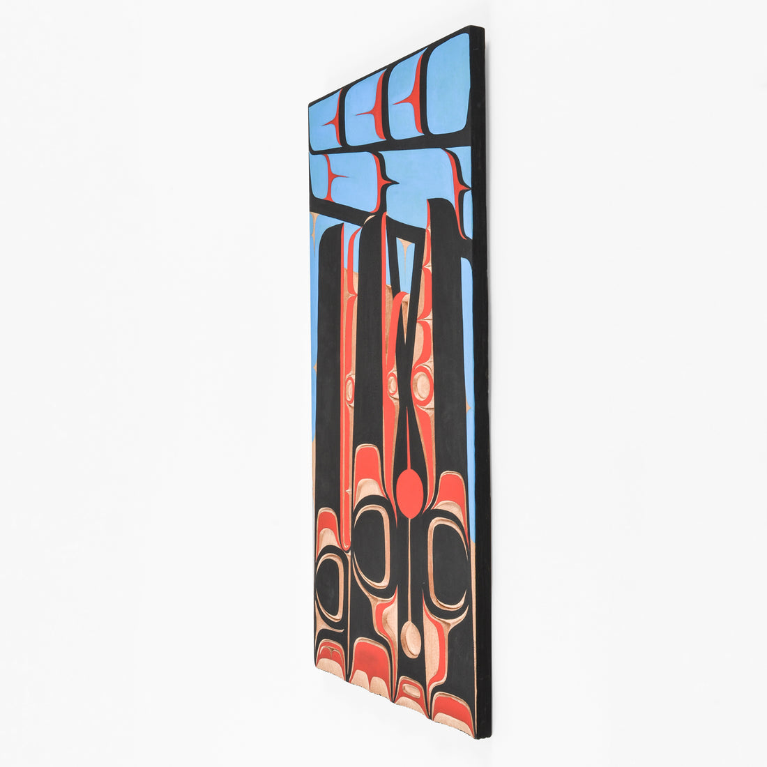 Ravens in Nest - Red Cedar Panel