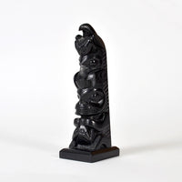 Eagle, Frog, Raven and Bear - Argillite Pole