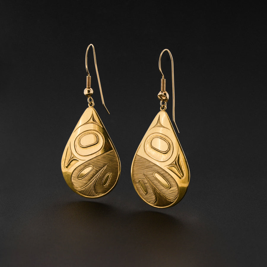 Eagle - 22k Yellow Gold Earrings