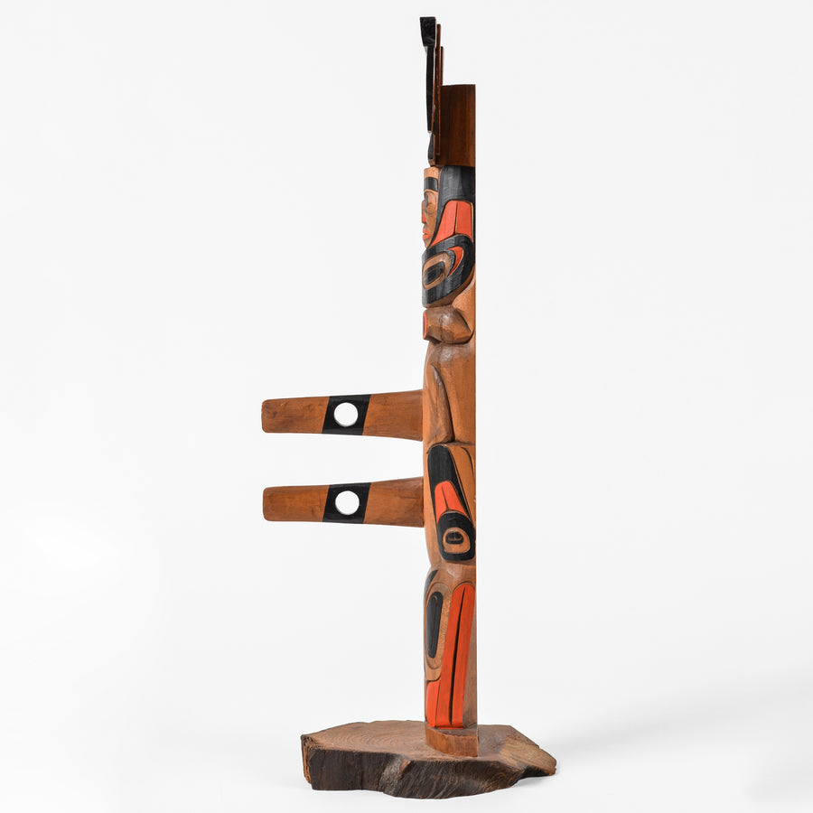 Dogfish, Whale and Human - Cedar Mortuary Pole