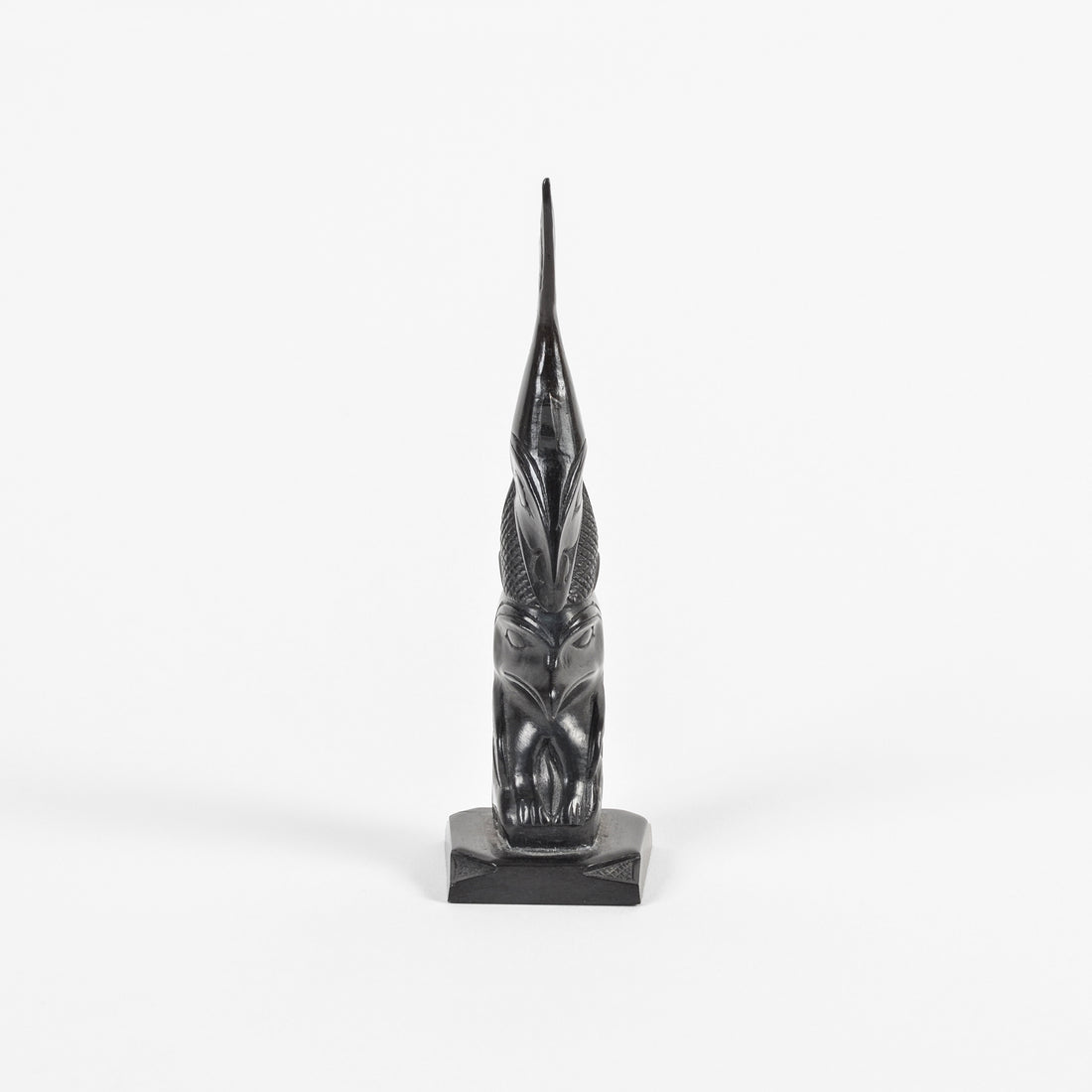 Whale and Raven - Argillite Pole