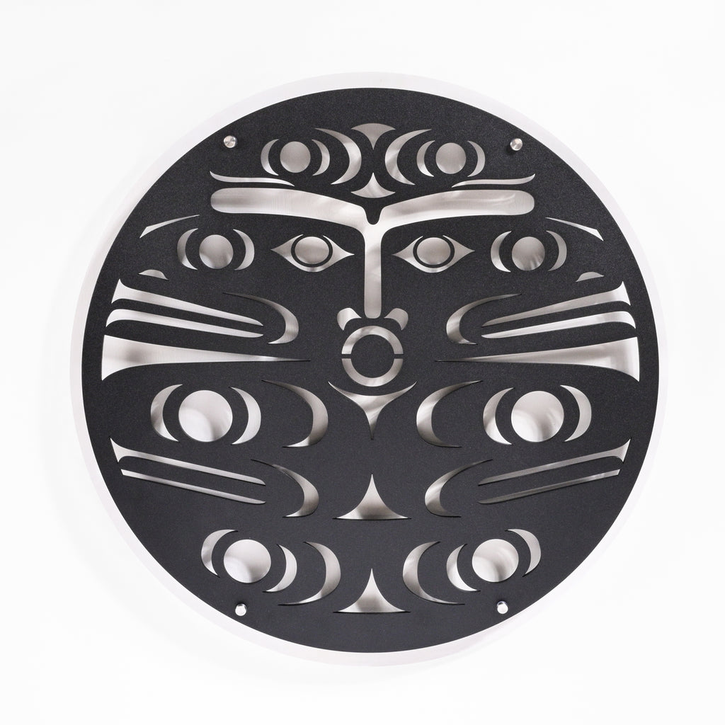 Salmon Spindle Whorl - Aluminum Panel