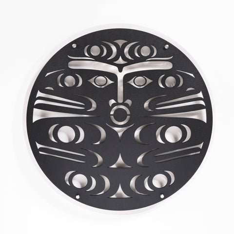 Salmon Spindle Whorl - Aluminum Panel