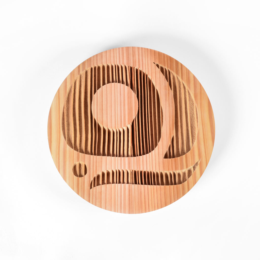 Salmon Egg - Red Cedar Panel