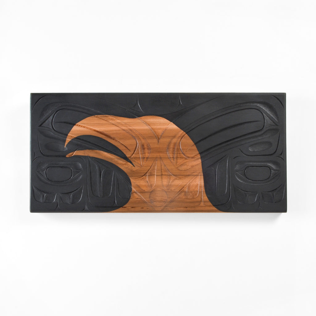 Baby Raven Sees Its Future - Red Cedar Panel