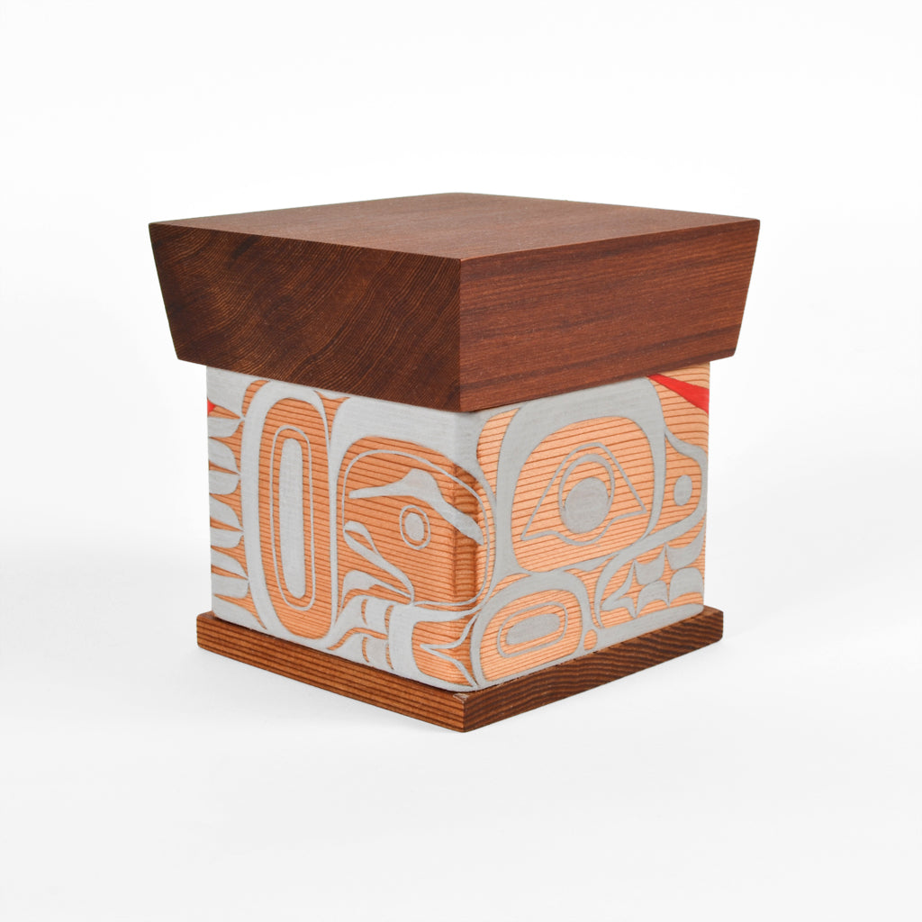 Sea Urchin and Otter - Bentwood Box