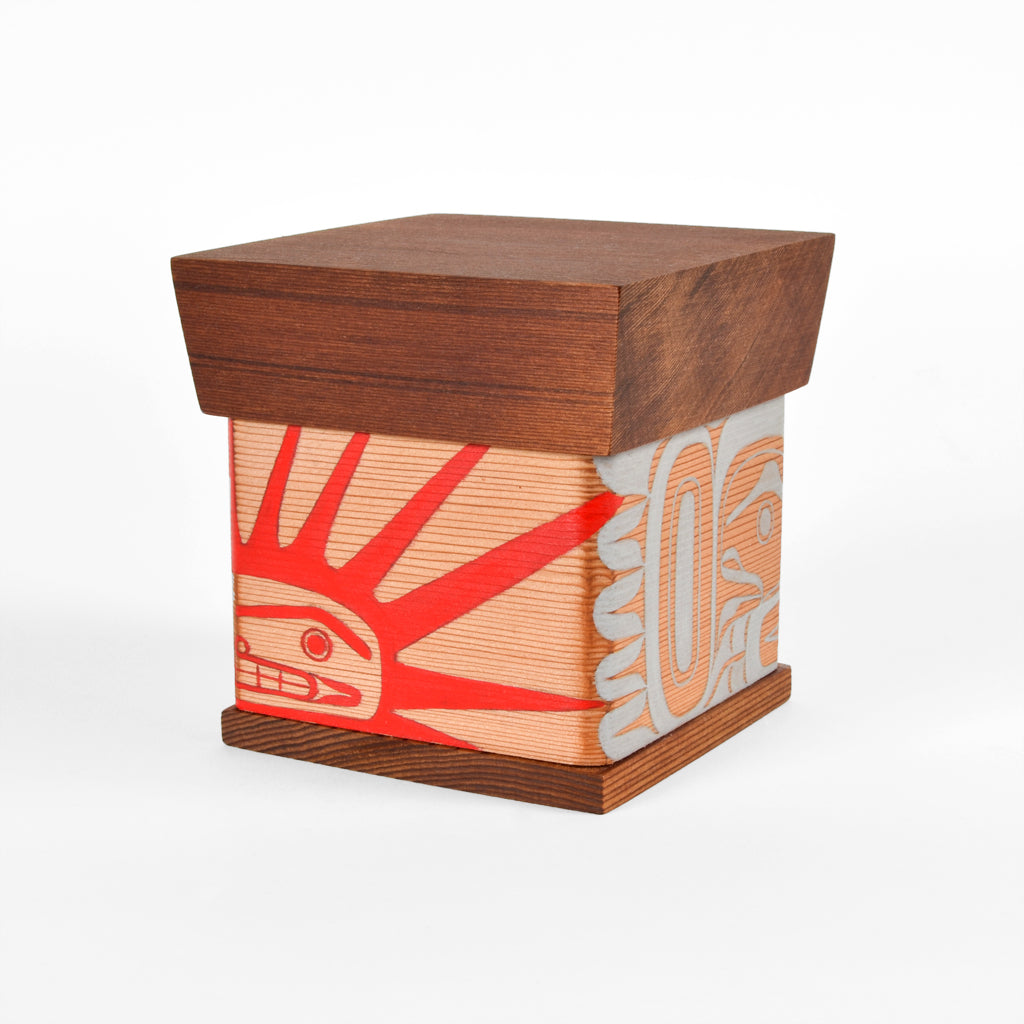 Sea Urchin and Otter - Bentwood Box