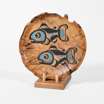 Salmon - Cedar Burl Plate