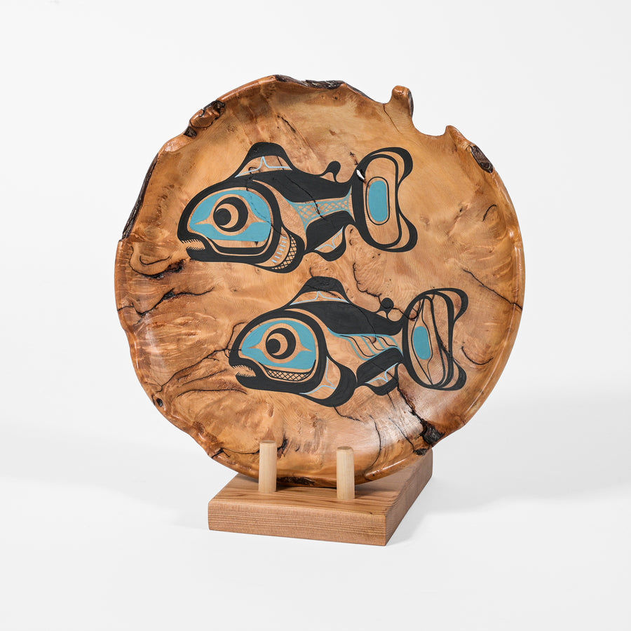 Salmon - Cedar Burl Plate