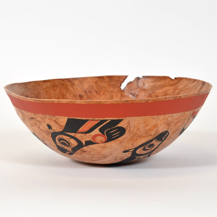 Splish Splash - Turned Maple Burl Bowl