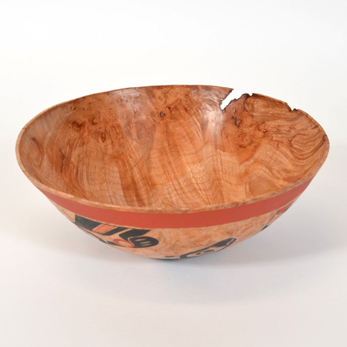 Splish Splash - Turned Maple Burl Bowl