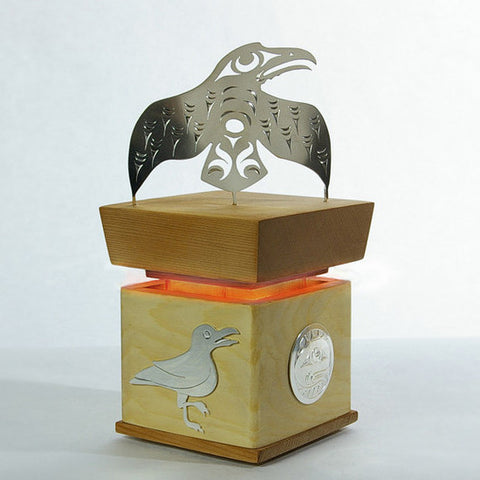 Raven, Seagull and Daylight - Cedar Bentwood Box