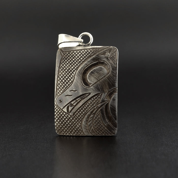Wolf - Silver Pendant with Oxidization