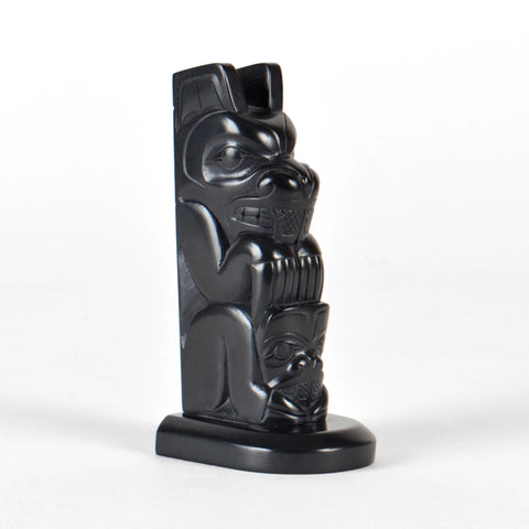 Beaver - Argillite Totem