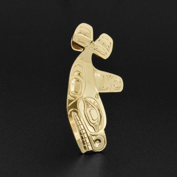 Killerwhale - 14k Gold Pendant