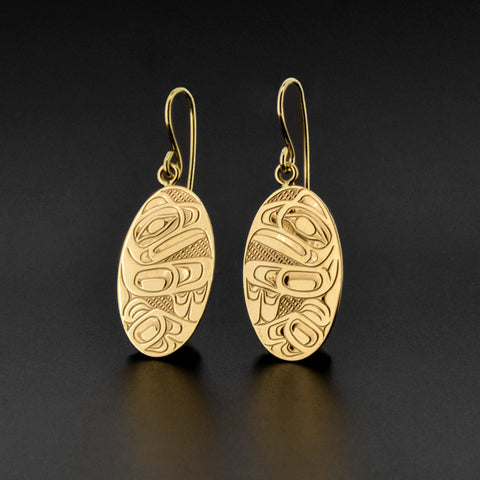 Eagle - 14k Gold Earrings