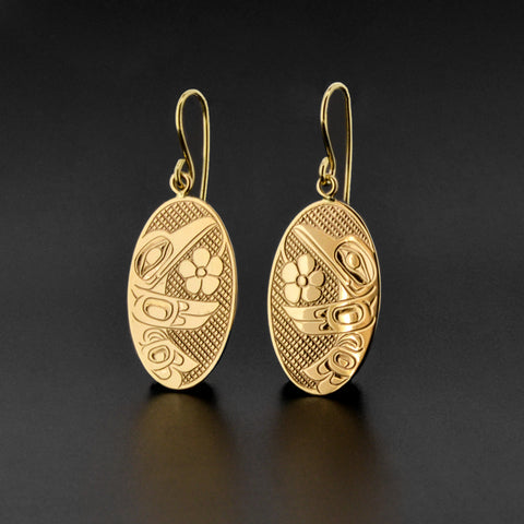 Hummingbird - 14k Gold Earrings