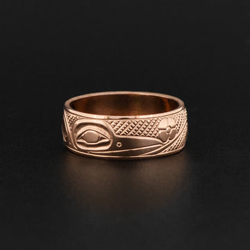 Hummingbird - 14k Rose Gold Ring
