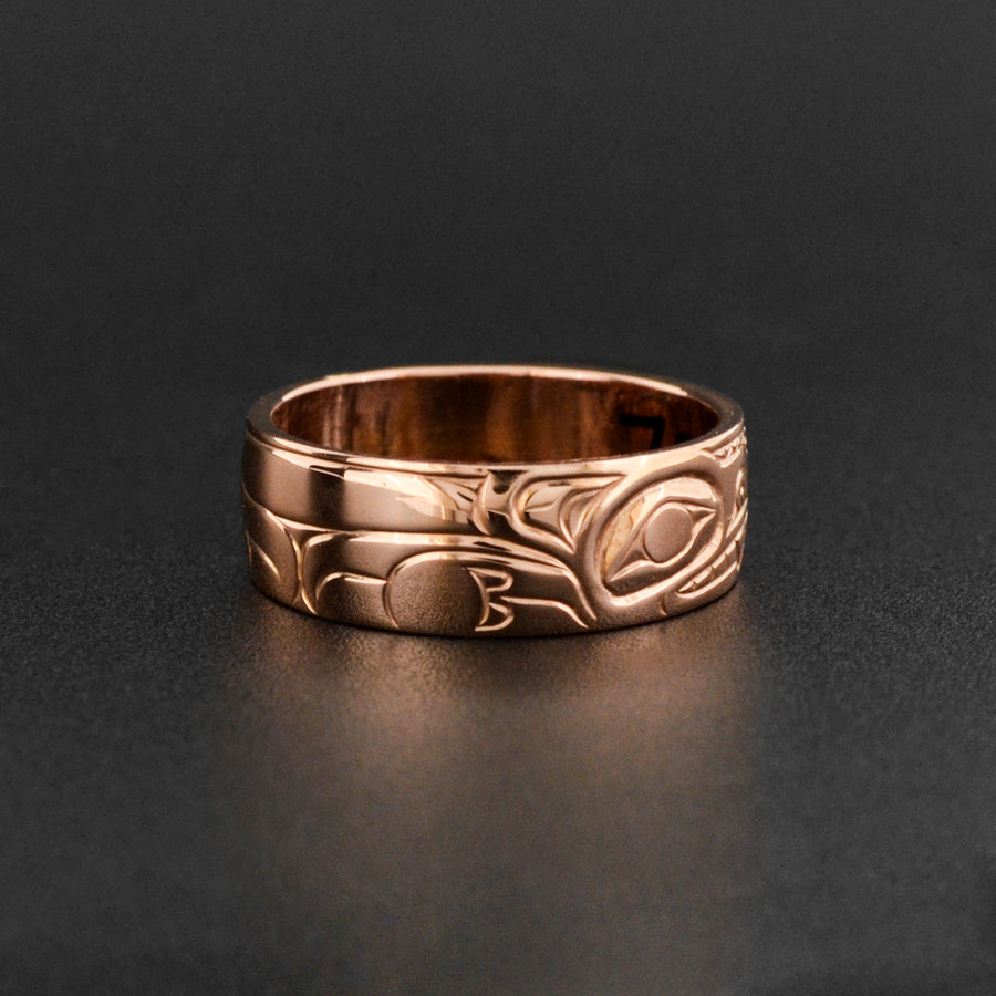 Wolves - 14k Rose Gold Ring