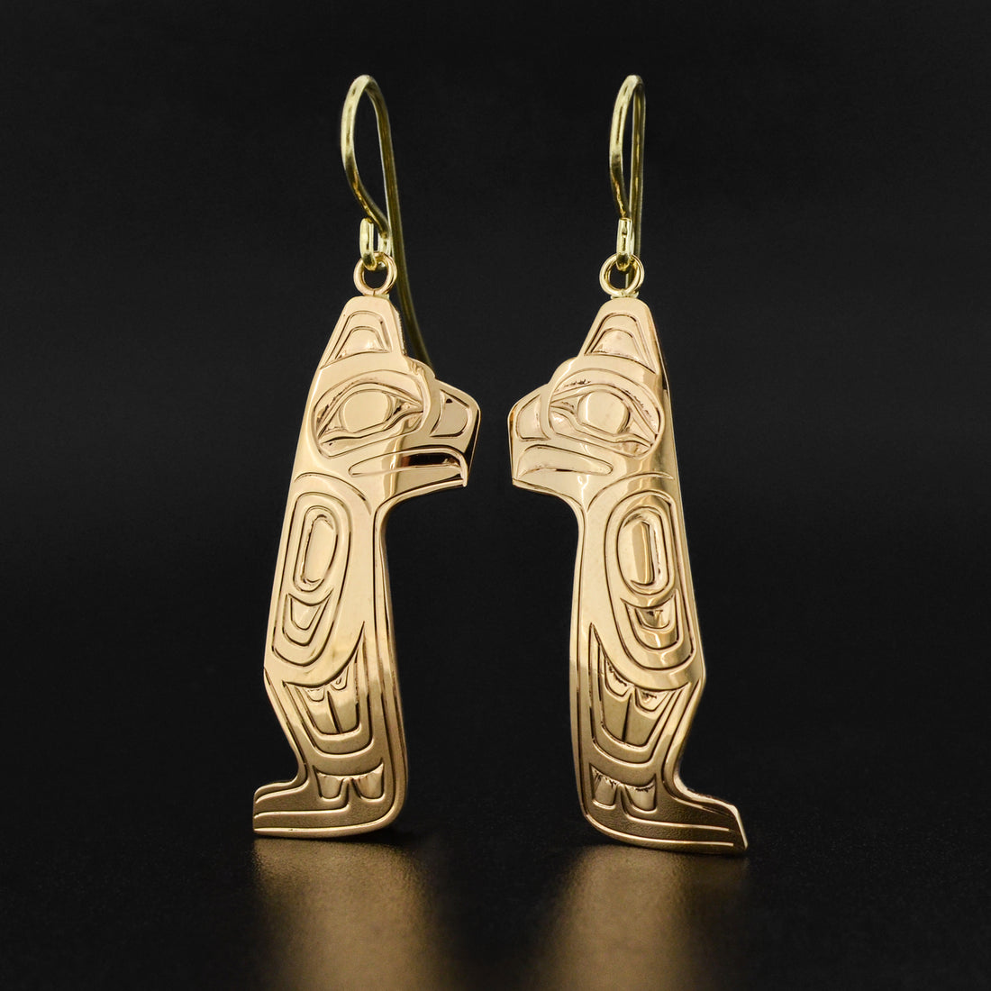 Eagle - 14k Gold Earrings