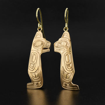 Eagle - 14k Gold Earrings