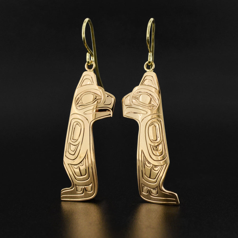 Eagle - 14k Gold Earrings