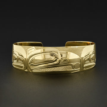 Raven and Light - 14k Gold Bracelet