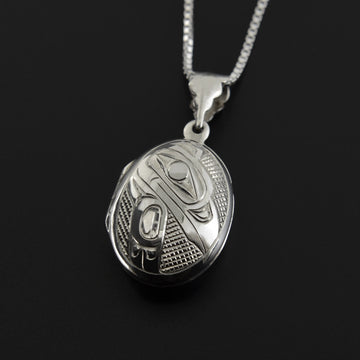 Raven and Eagle - Silver Locket