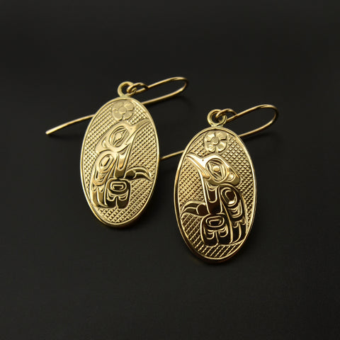 Hummingbirds - 14k Gold Earrings