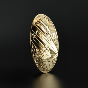 Hummingbird - 14k Gold Pendant