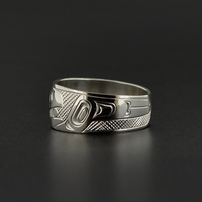 Raven and the Light - Silver Ring