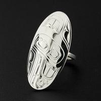Abstract - Silver Ring
