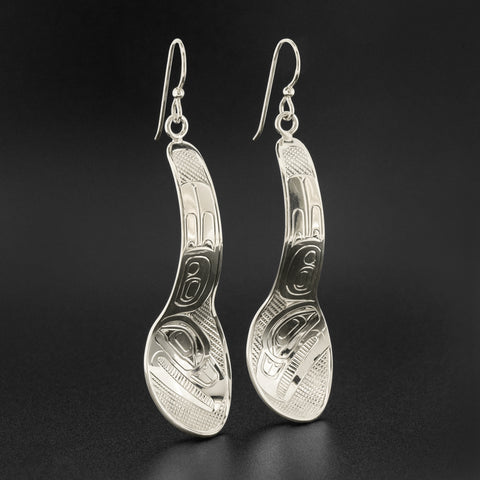 Eagle - Silver Spoon Earrings