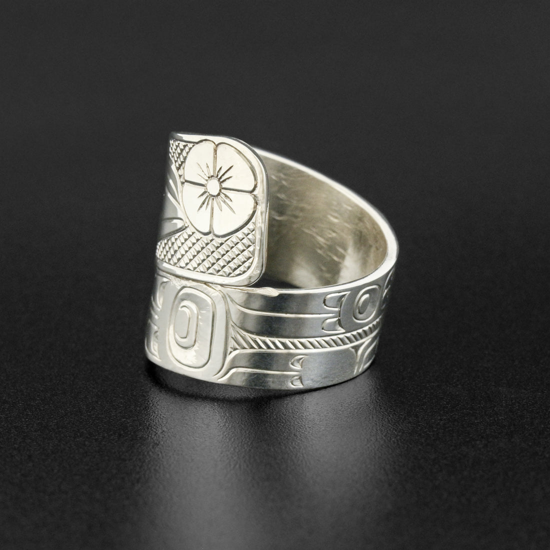 Hummingbird - Silver Wrap Ring