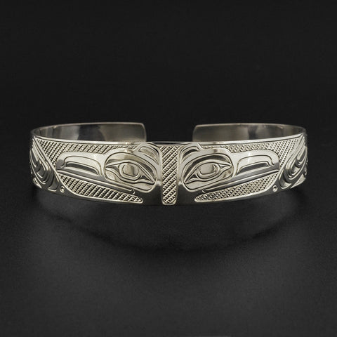 Split Ravens - Silver Bracelet